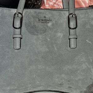 Kate Spade Charcoal Suede Tote